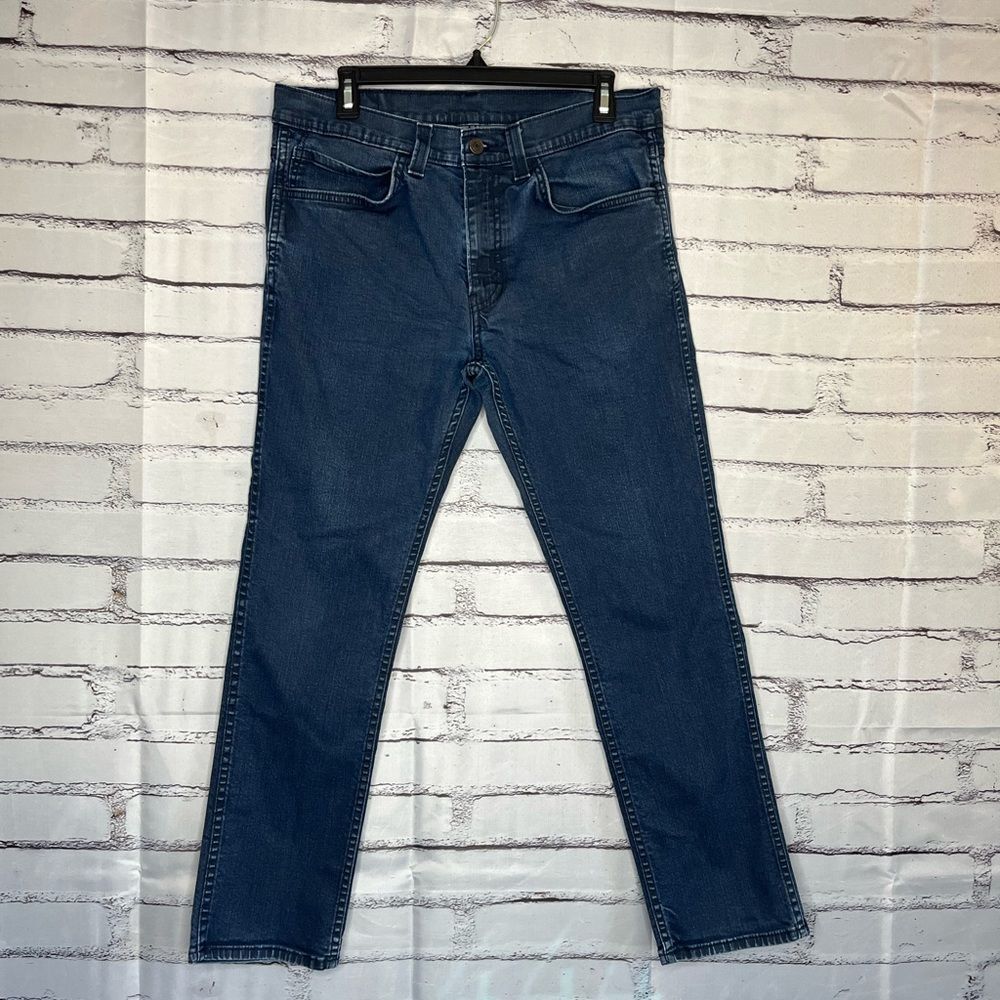 Levi's 511 Blue Slim Jeans Classic Style Straight Size W34 L30 Casual Denim Y2K